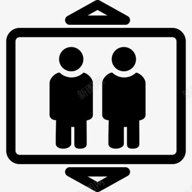 集体电梯标志标志酒店图标图标