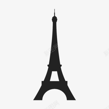 巴黎风光埃菲尔铁塔法国意大利图标图标