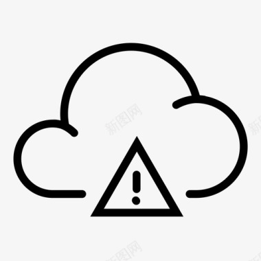云传输云警报警告传输图标图标