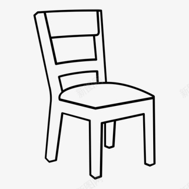 羽绒椅子支架座椅图标图标