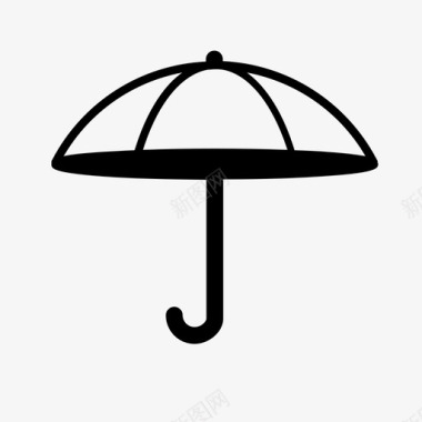 伞遮蔽物棚子图标图标