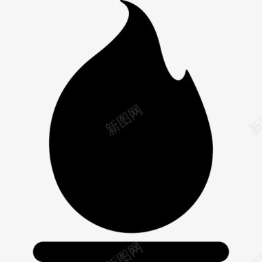火焰火焰黑色符号界面coolicons图标图标