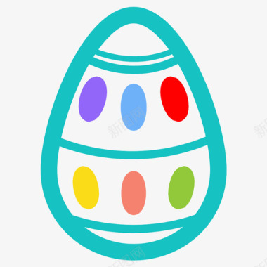 复活节彩蛋这一天印记图标图标
