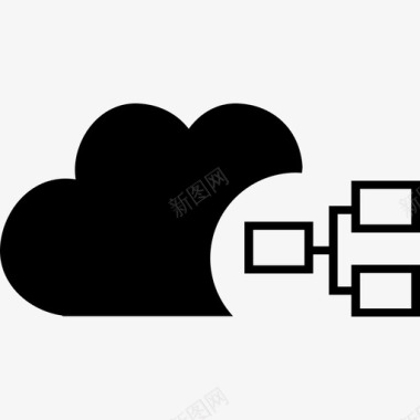 云数据海报云数据接口符号数据图标图标