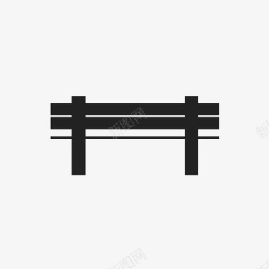 长凳木凳坐下图标图标