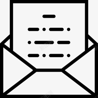 邮件通信邮件内容便笺信件图标图标