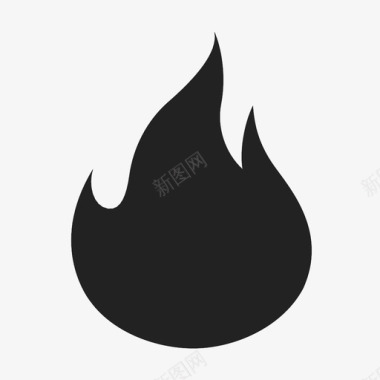 火燃烧余烬图标图标