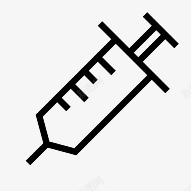 拿针头的医生注射器针剂药物图标图标