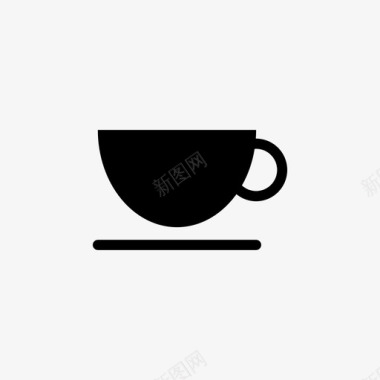 茶杯茶会社交图标图标