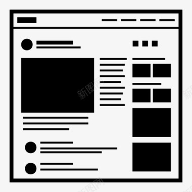 网站电子商务产品页线框网页图标图标