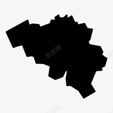 世界地图比利时国家法语图标图标