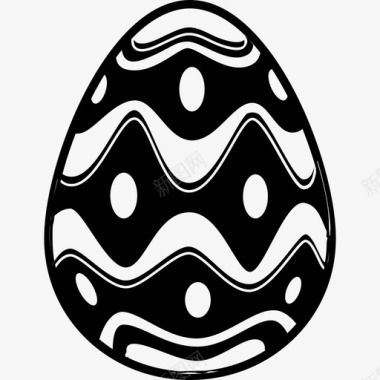 不规则中间有点的不规则菱形圆形线的复活节彩蛋食物复活节彩蛋图标图标