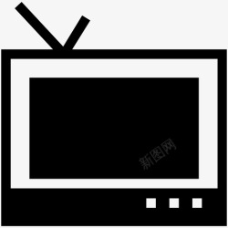 大众娱乐采购产品电视复古电视电视机图标高清图片