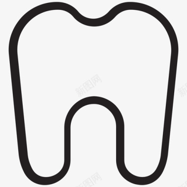 小牙齿牙齿网络和用户界面图标图标