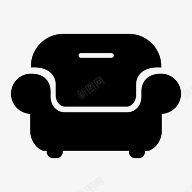 简洁装饰标识沙发客厅沙发椅图标图标
