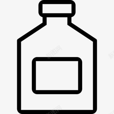 融化的液体药瓶糖浆处方图标图标