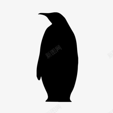 企鹅企鹅形状队形图标图标