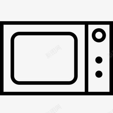 普通风格微波炉厨房微波炉精细微波炉图标图标