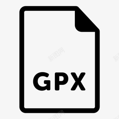 gpx文件互联网格式图标图标