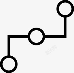 圆滑的箭头水平循环符号圆滑图标高清图片