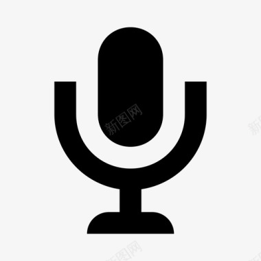 广告材料字麦克风广告和媒体材料标图标图标