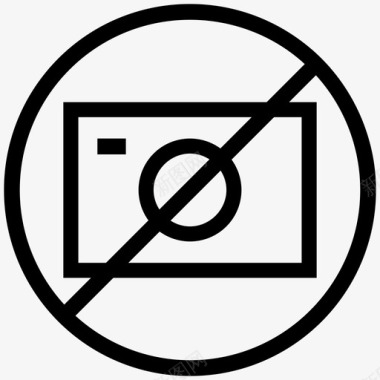 禁止拍照隐私政策旅游线路图标图标