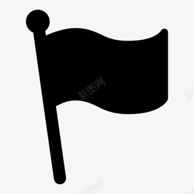 旗杆升起爱国主义图标图标