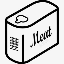 肉罐头肉罐头食品商店图标高清图片