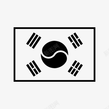 韩国韩国国旗亚洲东方图标图标