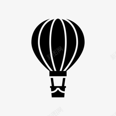 热气球飞行热气球气球飞机图标图标
