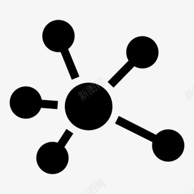 信息传输网络共享联网图标图标