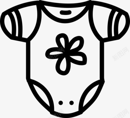女孩紧身衣漂亮的偶像宝宝轮廓图标图标