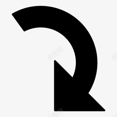 向左旋转向右旋转重复重新加载图标图标