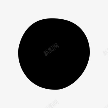 圆点圆形黑色乳酪色图标图标