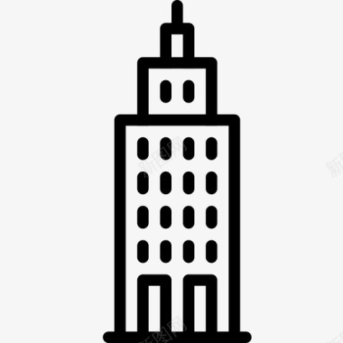 公司标志设计塔楼大楼公司图标图标