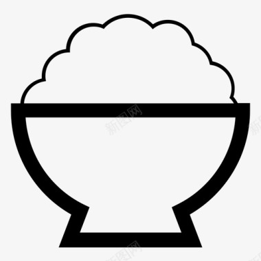 粮食素材饭碗淀粉粮食图标图标