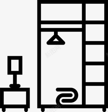 服装画册衣柜卧室家具图标图标