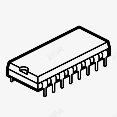 文化品牌集成电路半导体研究图标图标