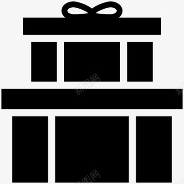 品牌盛典礼品礼品盒房子图标图标