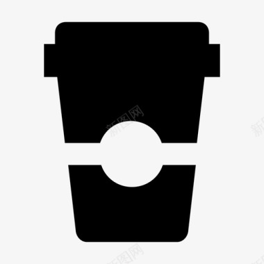 咖啡冰沙杯纸杯图标图标