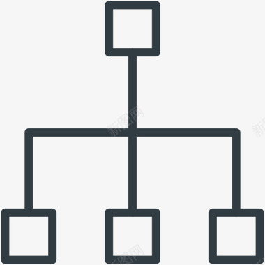 碳结构层次结构通信线图标图标