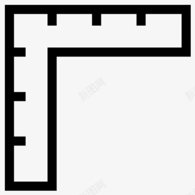 表盘刻度方尺90度角尺图标图标