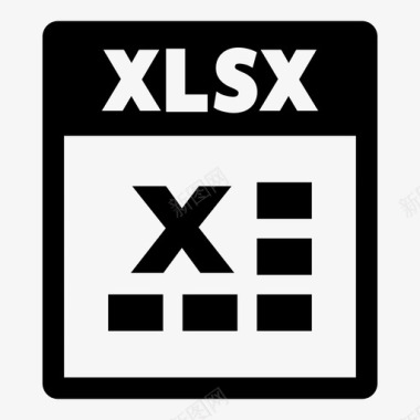 微软Excel电子表格xlsx文件表格电子表格图标图标