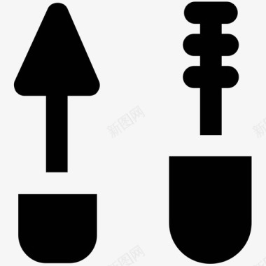 婚纱影楼化妆化妆配件时尚大胆的固体图标图标