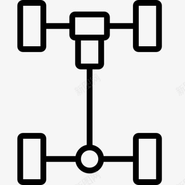 金属天使车轴汽车汽车零件图标图标