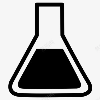 实验科学的图标锥形瓶小锥形瓶大锥形瓶图标图标