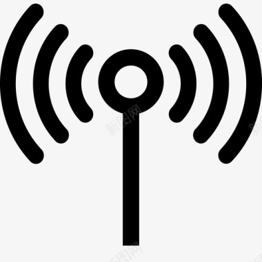 WiFi无线WiFi网络天线视频电视图标图标