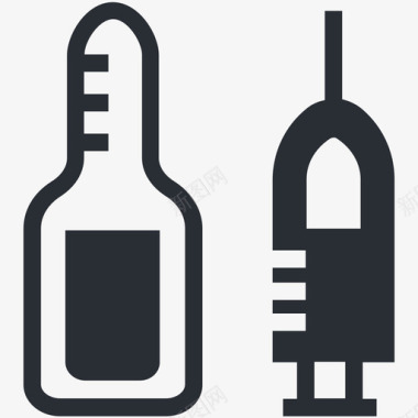 医疗健康医疗APP界面注射医疗和健康图标图标