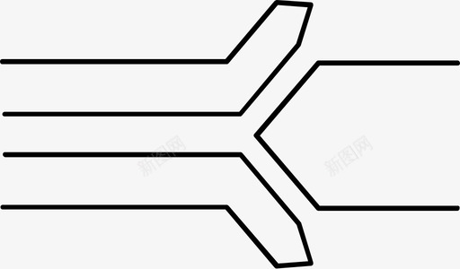 变体分离剥离分割图标图标