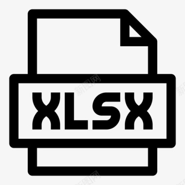 excel表xlsx文件excel电子表格图标图标